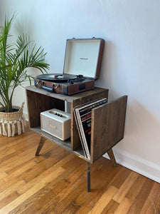 Table For Record Player Stand Cabinet MCM Mid Century Modern